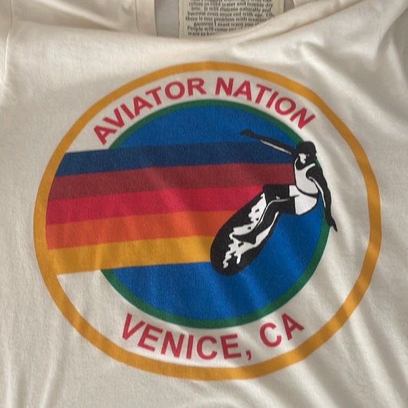 Aviator Nation Logo Shirt - cream/white - Picture 4 of 4
